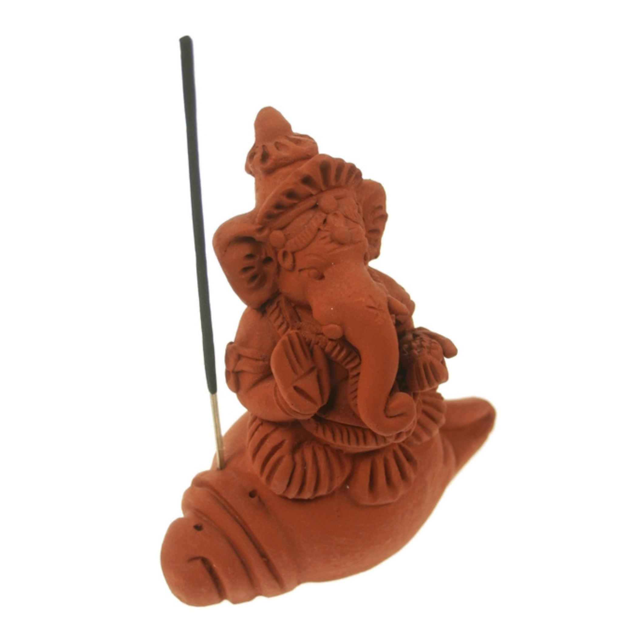 Ganesh wierookhouder plain - Schelp