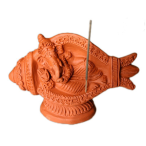 Ganesh wierookhouder in schelp