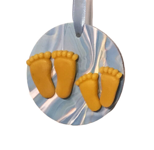 Geboorte blauw - voetjes