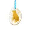 pinguin in witte abalone schelp (Witte Lotus)