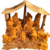Kerststal van bijenwas