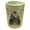 Aromalamp speksteen gekerfd 296