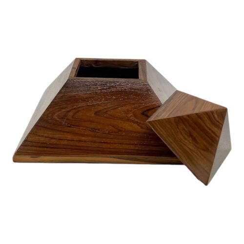 Teakhouten piramide met een inhoud van 500 ml - Afbeelding 2