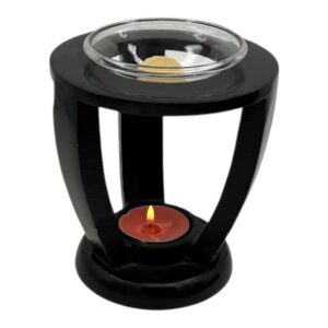 Aromalamp zwart - drie pilaren