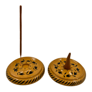 Wierookhouder speksteen handbeschilderd