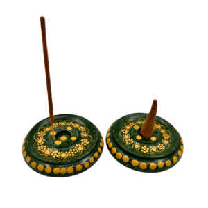 Wierookhouder speksteen handbeschilderd