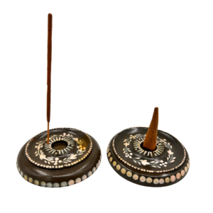 Wierookhouder speksteen handbeschilderd