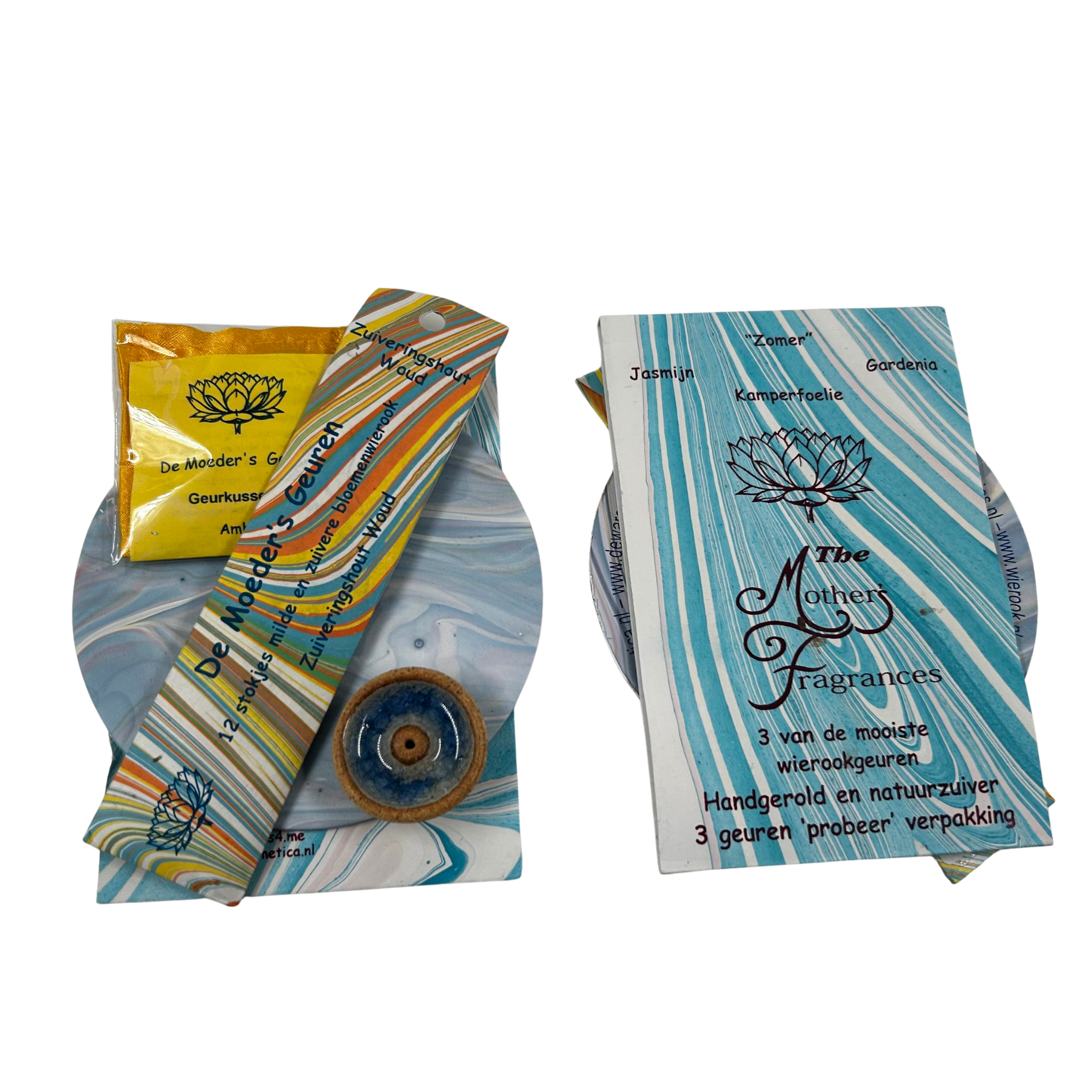 Cadeausetje met probeerpakje, 12ks, gs en houdertje, blauw